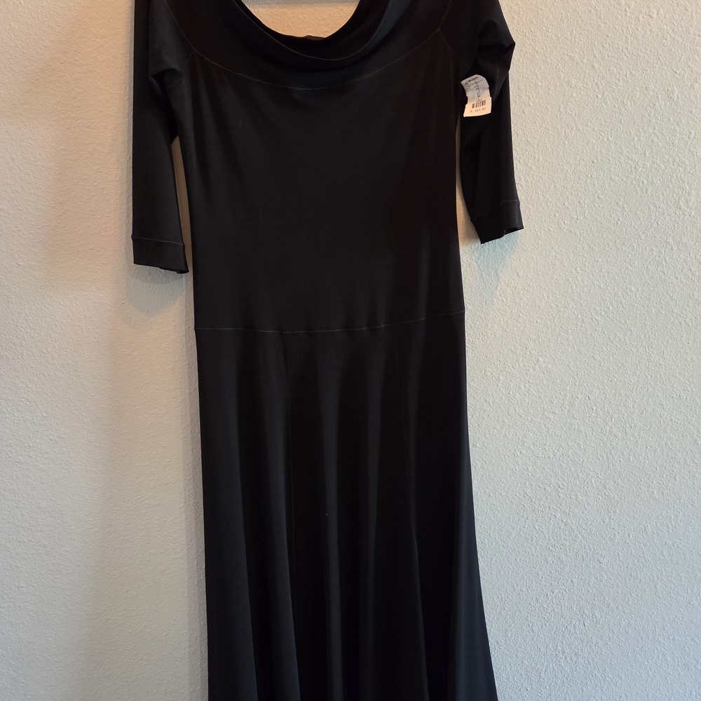 Elegant Black Long Sleeve Dress
